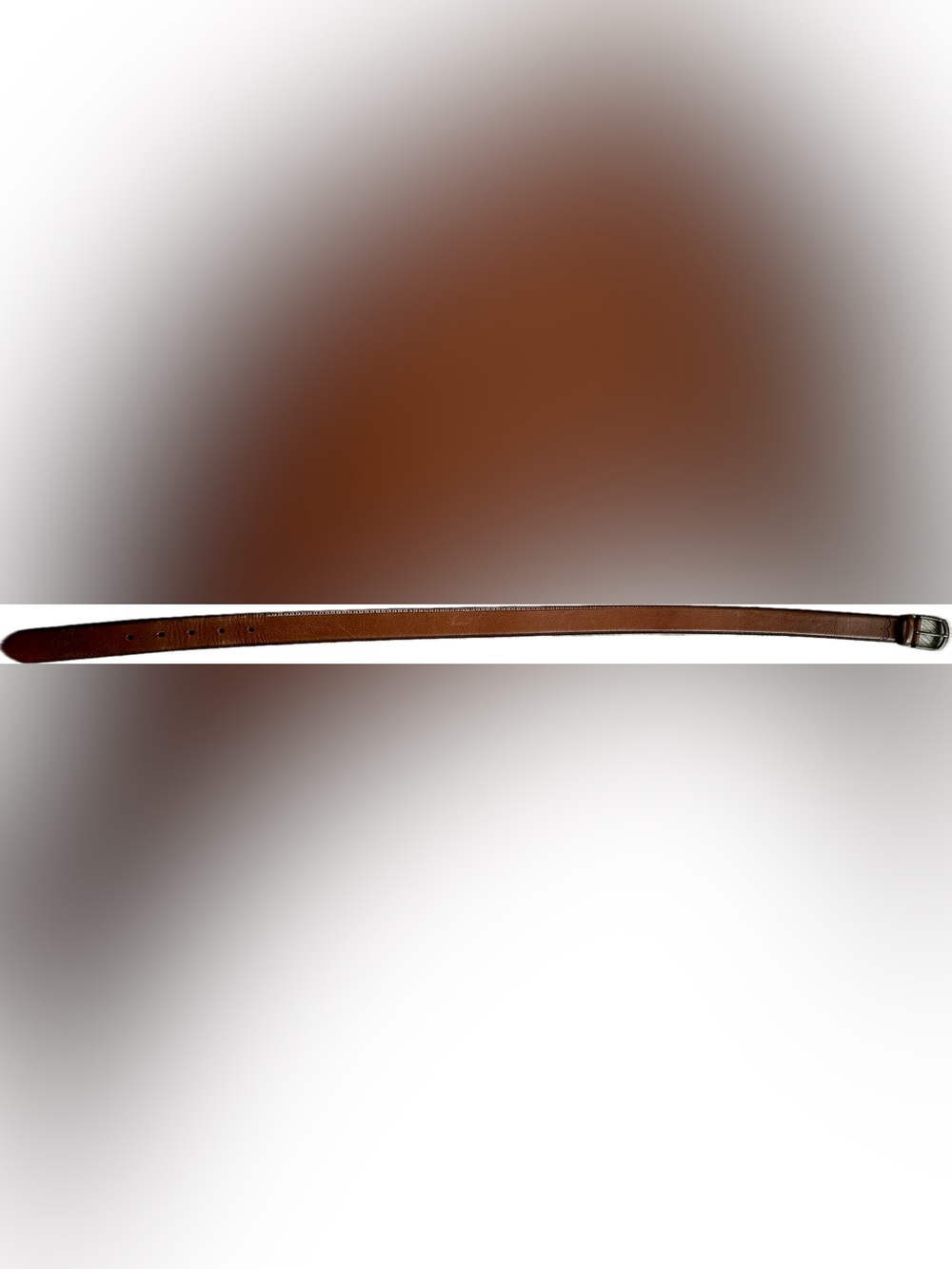 Jos. A. Bank Tan Genuine Leather Belt with Silver Buckle - Size 32/30 - Picture 3 of 6